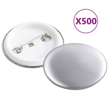 Piese ecuson cu agrafă de prindere pe spate 500 seturi 37 mm - Img 1