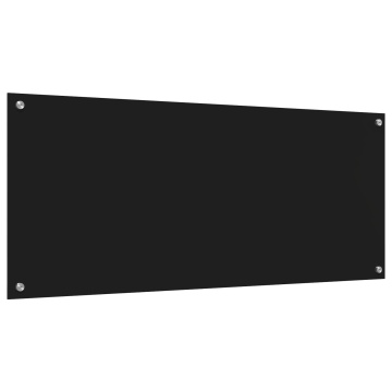 Placă de Bază pentru Bucătărie Neagră 120x50x0,6 cm din Sticlă Temperată - Img 4