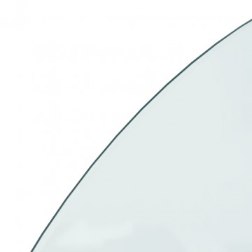 Placă de sticlă pentru șemineu, semi-rotundă, 1200x500 mm - Img 5