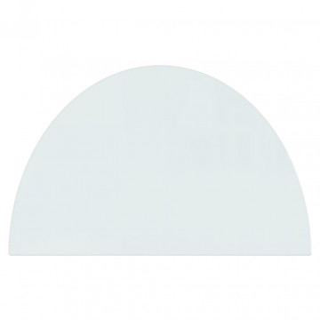 Placă de sticlă pentru șemineu, semi-rotundă, 800x500 mm - Img 4
