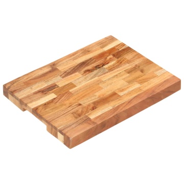Placă de tocat, 40x30x4 cm, lemn masiv de acacia - Img 1