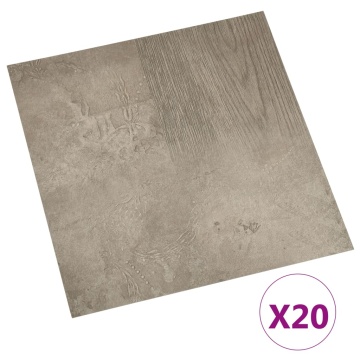 Plăci de pardoseală autoadezive, 20 buc., gri, PVC, 1,86 m² - Img 2