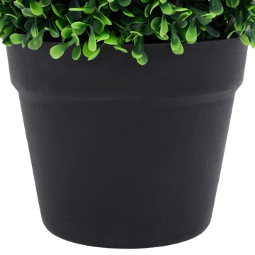 Plante artificiale cimișir cu ghiveci, 2 buc. verde 27 cm minge - Img 6