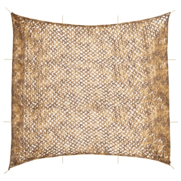 Plasă de camuflaj cu geantă de depozitare, nisipiu, 614x581 cm - Img 1