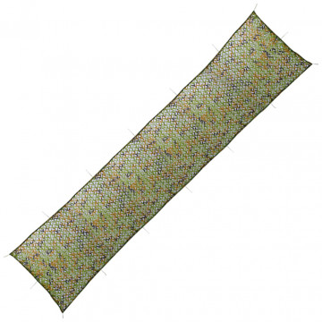 Plasă de camuflaj cu geantă de depozitare, verde, 1,5x8 m - Img 1