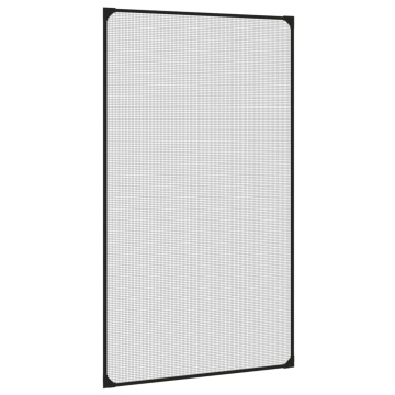 Plasă insecte magnetică pentru ferestre, antracit, 80x140 cm - Img 2