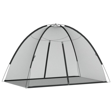 Plasa țânțari Mongolia cu uși, 220 ochiuri negru 200x120x130 cm - Img 5