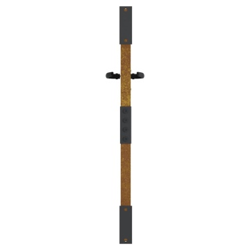 Poartă pentru grădină, 85x100 cm, oțel corten, model iarbă - Img 8