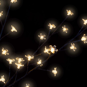 Pom Crăciun, 2000 LED-uri, alb cald, flori de cireș, 500 cm - Img 8