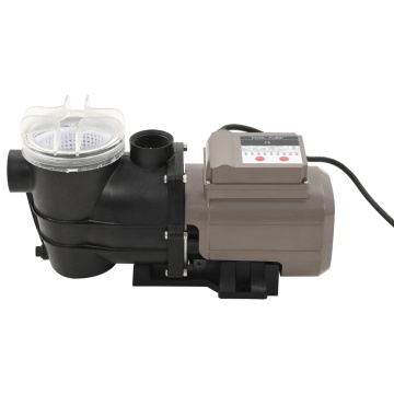 Pompă de piscină cu temporizator, negru, 0,25 CP, 8000 L/h - Img 2