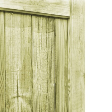 Porți de grădină, 2 buc., 300x100 cm, lemn de pin tratat - Img 5