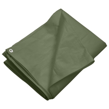 Prelată 260 g/m², verde, 3x4 m, HDPE - Img 2