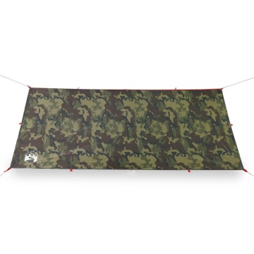 Prelată de camping, camuflaj, 406x306 cm, impermeabilă - Img 8