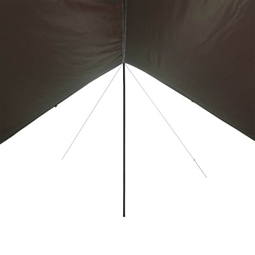 Prelată de camping, maro, 462x306x211 cm, impermeabilă - Img 5