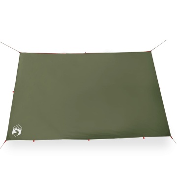 Prelată de camping, verde măsliniu, 306x306 cm, impermeabilă - Img 8