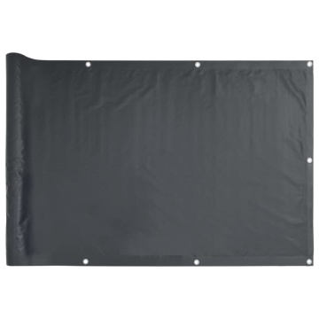 Prelată pentru balcon din țesătură oxford, 90x600cm, antracit - Img 2