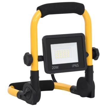 Proiector cu LED și mâner, alb cald, 20 W - Img 4