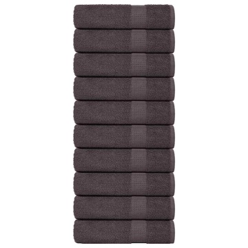 Prosoape de baie 10 buc Antracit 100x150cm 360 g/m² 100% bumbac - Img 1