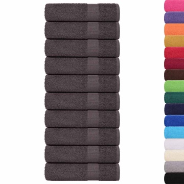 Prosoape de baie 10 buc Antracit 100x150cm 360 g/m² 100% bumbac - Img 2