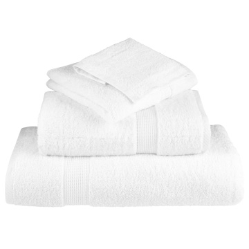 Prosoape de duș premium 25 buc alb 70x140cm 600 gsm 100% bumbac - Img 4