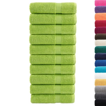 Prosoape de mâini premium SOLUND 10 buc. verde 50x100cm 600 gsm - Img 2