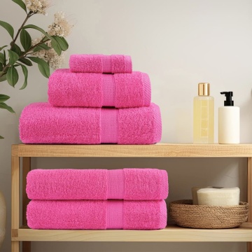 Prosoape de mâini premium SOLUND 2 buc. roz 50x100 cm 600 gsm - Img 3
