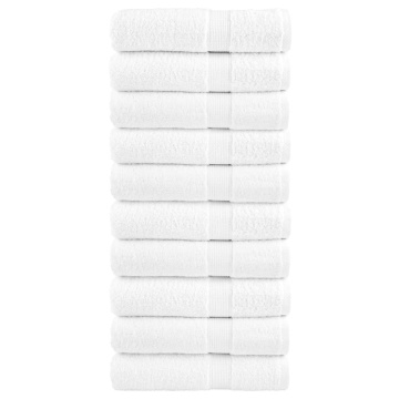 Prosoape mâini premium SOLUND 10 buc alb 50x100cm 600gsm - Img 1