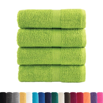 Prosoape mâini premium SOLUND 4 buc verde 30x30 cm 600 gsm - Img 2