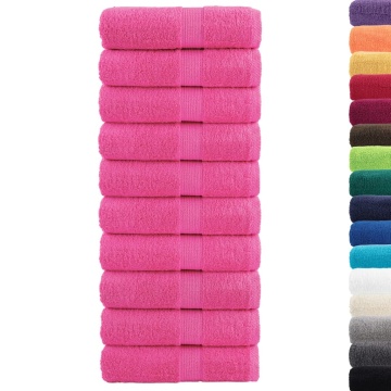Prosoape oaspeți premium SOLUND 10 buc. roz 30x50 cm 600 gsm - Img 2