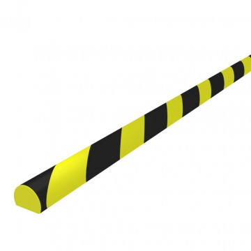 Protecție de colț, galben și negru, 4x3x100 cm, PU - Img 4