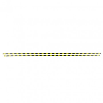 Protecții de colț, 2 buc., galben și negru, 4x3x100 cm, PU - Img 3