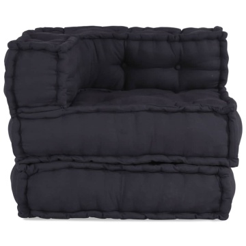 Puf modular Antracit 70x70x54 Material - Img 2