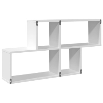 Raft de perete, alb, 100x20x53 cm, lemn prelucrat - Img 5