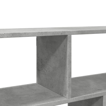 Raft de perete, gri beton, 100x25x50 cm, lemn prelucrat - Img 7