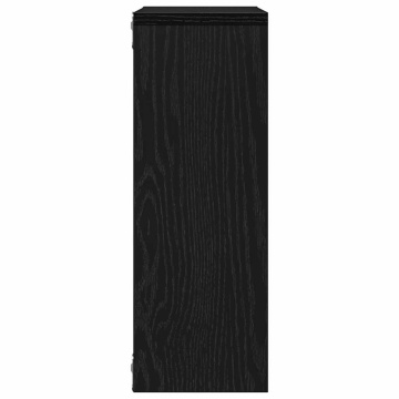 Raft de perete Stejar negru 45x16x45 cm Lemn prelucrat - Img 5