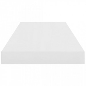 Raft de perete suspendat, alb extralucios, 60x23,5x3,8 cm, MDF - Img 8
