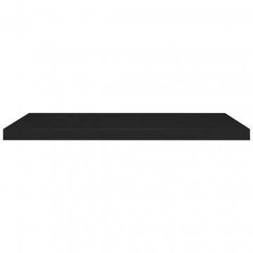 Raft de perete suspendat, negru, 90x23,5x3,8 cm, MDF - Img 4