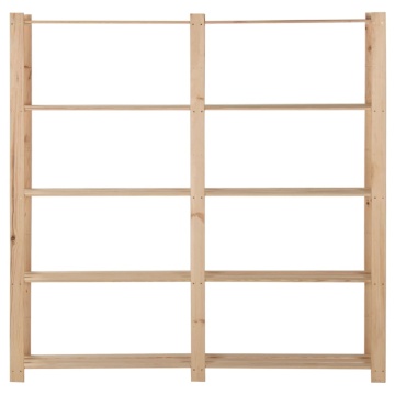 Raft depozitare 5 niveluri, 170x28,5x170 cm, lemn de pin masiv - Img 2