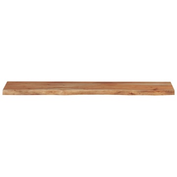 Raft perete 110x20x2,5cm dreptunghiular lemn acacia margine vie - Img 4