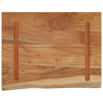 Raft perete 40x30x2,5 cm dreptunghiular lemn acacia margine vie - Img 8