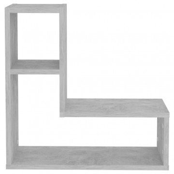 Rafturi de perete, 2 buc., gri beton, 50x15x50 cm, PAL - Img 7