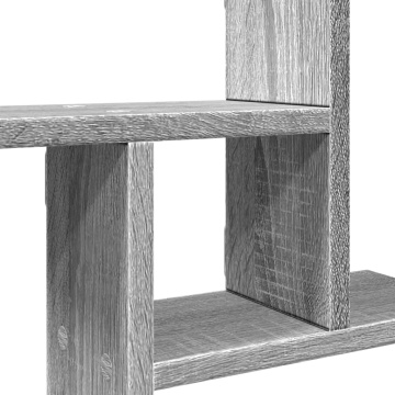 Rafturi de perete 2 buc. gri sonoma, 50x12x50 cm lemn prelucrat - Img 7