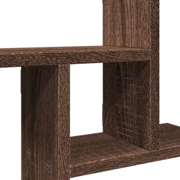 Rafturi de perete 2 buc. stejar maro 50x12x50 cm lemn prelucrat - Img 7
