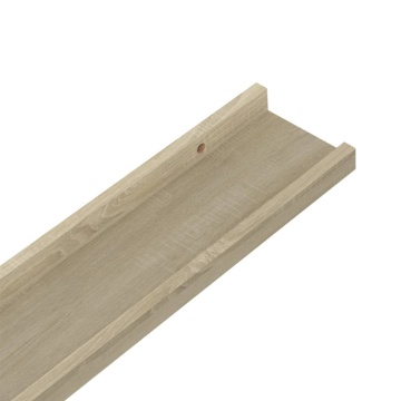Rafturi de perete, 2 buc., stejar sonoma, 40x9x3 cm - Img 6