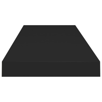 Rafturi de perete, 4 buc., negru, 80 x 23,5 x 3,8 cm, MDF - Img 8