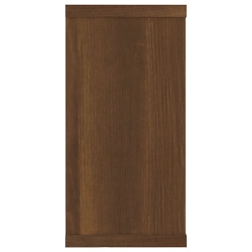 Rafturi de perete cub, 2 buc., stejar maro 100x15x30 cm lemn - Img 6