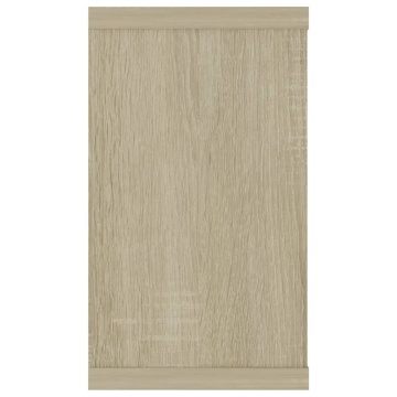 Rafturi de perete cub, 4 buc., stejar sonoma, 80x15x26,5 cm PAL - Img 7