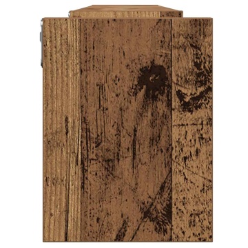 Rafturi perete 2 buc., lemn vechi, 100x15x20 cm, lemn prelucrat - Img 5