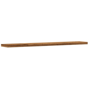 Rafturi perete 4 buc., lemn vechi, 60x20x1,5 cm, lemn prelucrat - Img 4