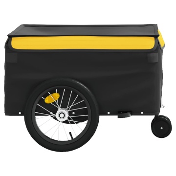Remorcă pentru biciclete, negru și galben, 45 kg, fier - Img 5